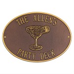 personalized deck plaque
