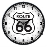 backlit Route 66 clock