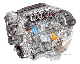 Gen. V LT-1 engine (image courtesy of General Motors).