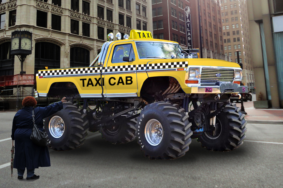 BIGFOOT #1 Monster Truck Taxi Cab