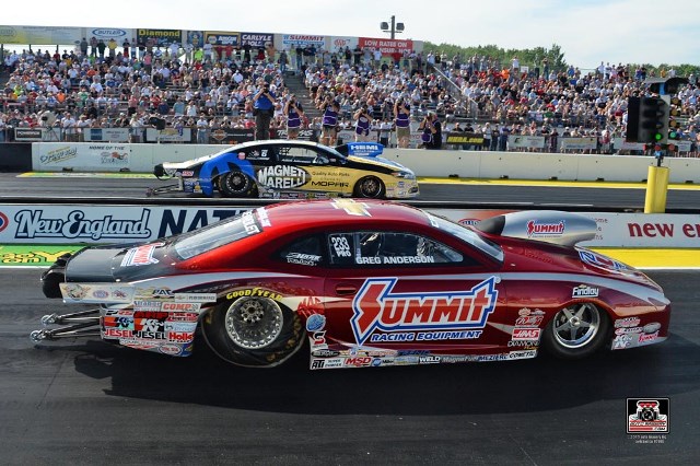 Summit Racing Pro Stock driver Greg Anderson beat Allen Johnson in the final round for his second consecutive NHRA win.