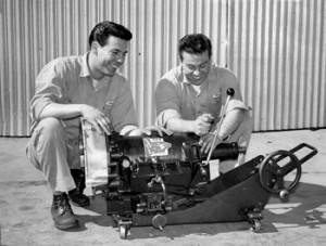 Don and Bob Spar in the 1950s. Image courtesy of Car Craft and SEMA archives.
