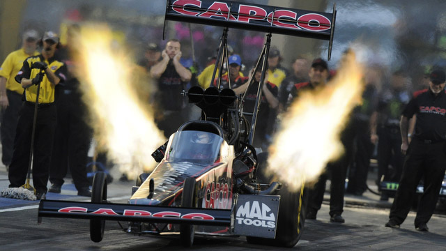 NHRA's Steve Torrence won Top Fuel Sunday for the first time since 2013. (Image/Fox Sports)