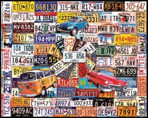 license plate puzzle