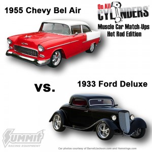 1955-Bel-Air-vs-1933-Ford