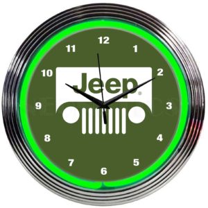 Jeep neon clock