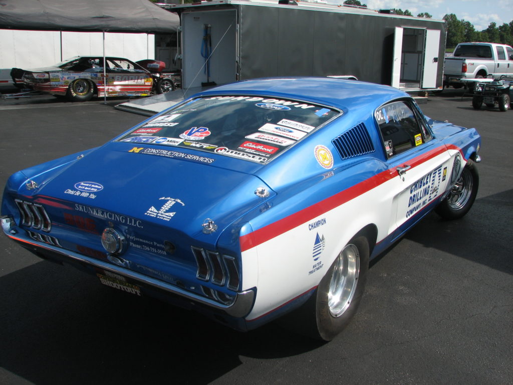 Tom Hoffman's 1968 Ford Mustang Open Comp, Rear