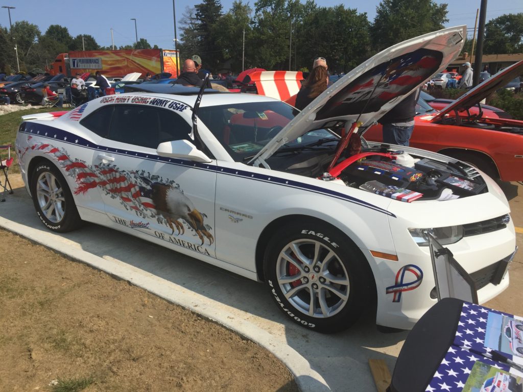 Camaro with Patriotic Paint