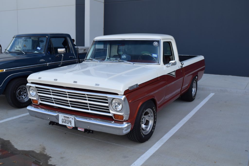 Vintage Ford F-Series Truck, White and Red