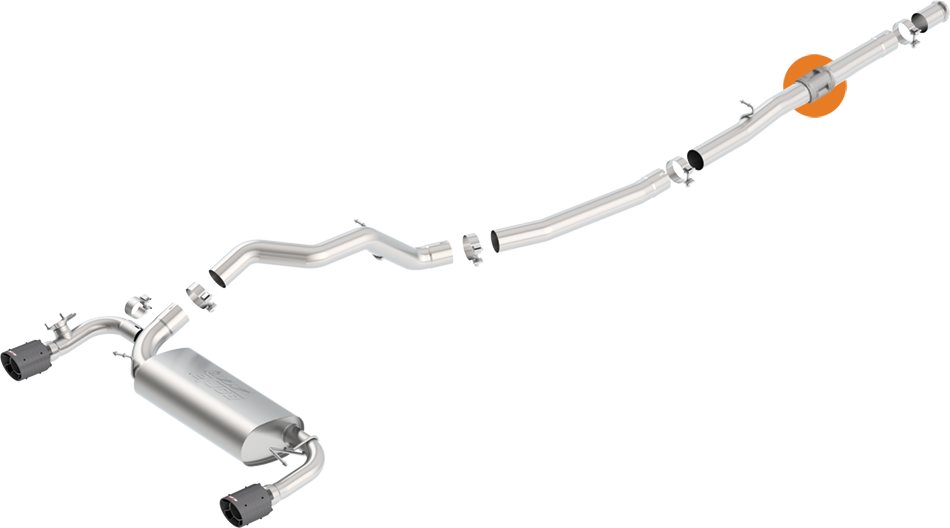 Borla polyphonic harmonizer exhaust for Ford Focus RS
