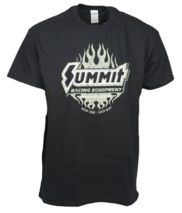 summit racing flamed t-shirt