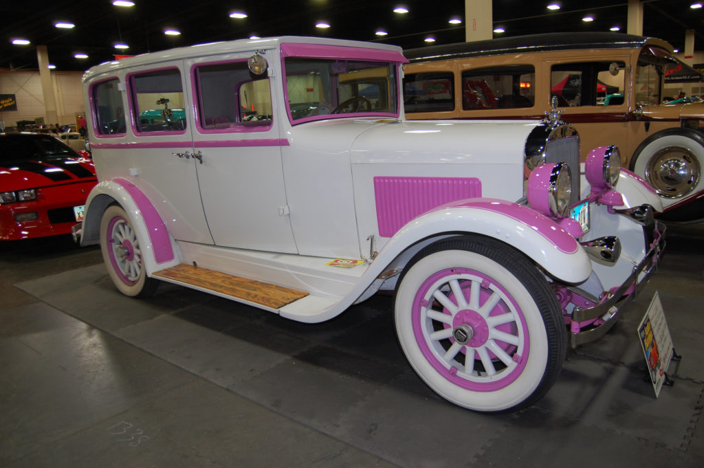 SLC-Car-Show-Pink-Vintage-Sedan