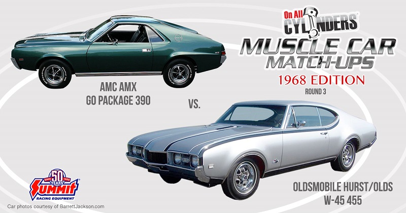 68 AMC AMX vs. 68 Hurst/Olds
