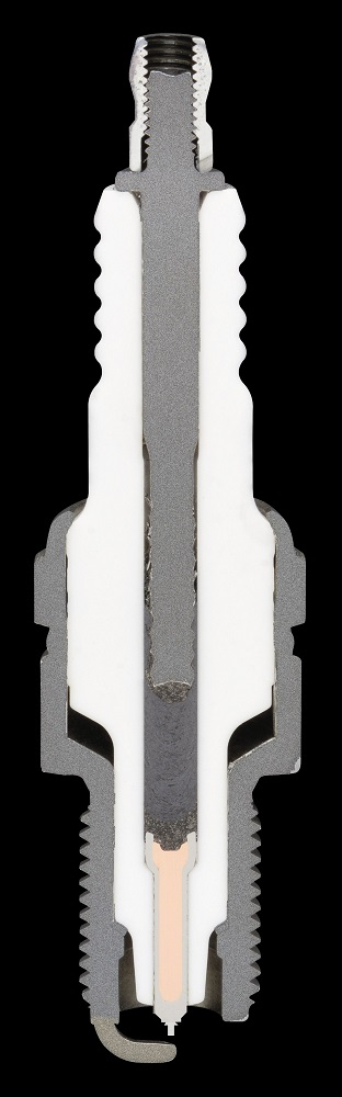 Autolite iridium spark plug cutout