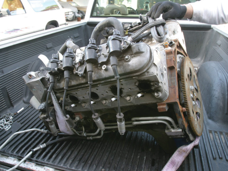 LS junkyard engine pull
