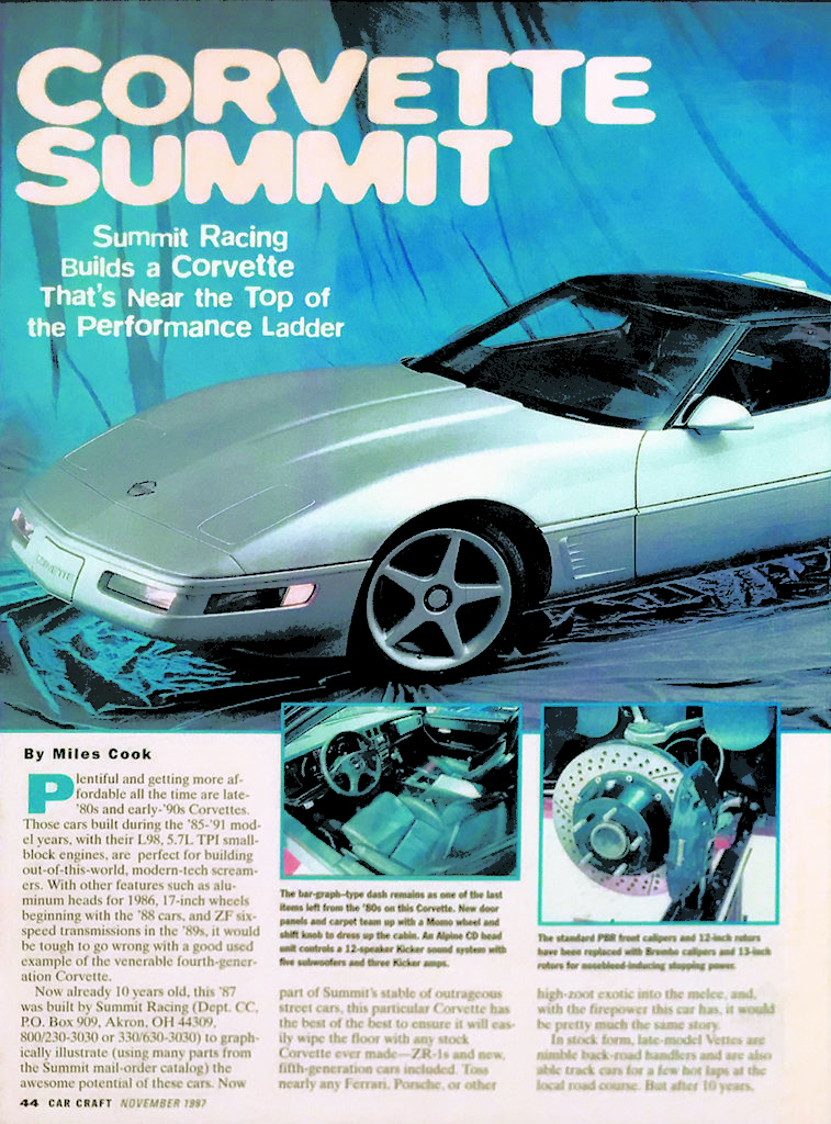 Corvette Summer Car Craft Article, Page 1