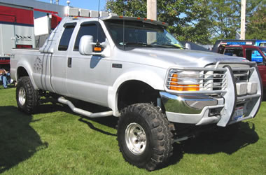 lifted ford f series diesel truck
