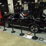 black pontiac gto coupe at car show display