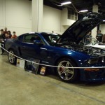 s197 ford mustang at indoor car show