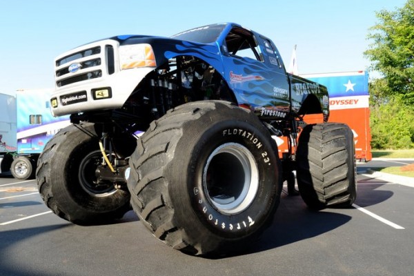 Bigfoot monster truck on display, 2012