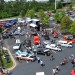 aerial view of a car show thumbnail