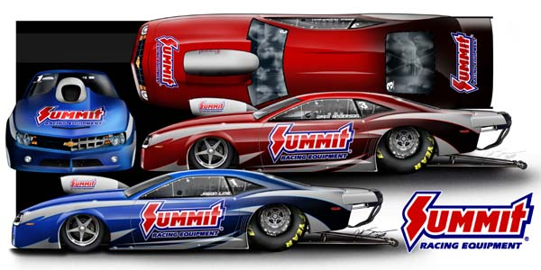 Summit Racing NHRA Pro Stock Camaro Artist Render, 2012