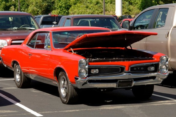 red 1967 pontiac gto hardtop coupe