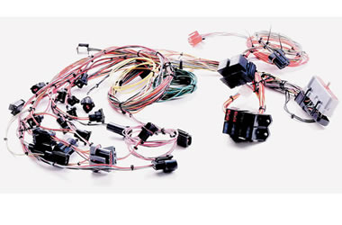 a vehicle wiring harness on table