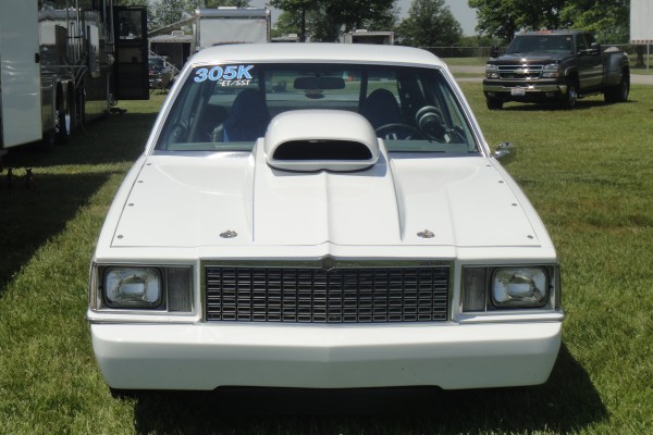chevy monte carlo drag car with hood scoop