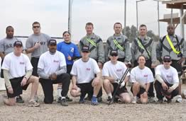 team summit with military troops stationed overseas