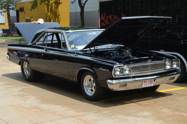 black 1965 dodge coronet 440 coupe