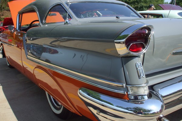 rear view of a vintage oldsmobile 88 coupe