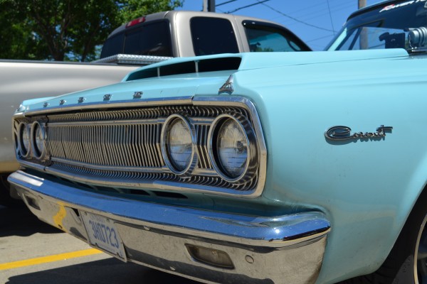 front grill and headlight shot of a dodge coronet