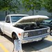 White 1972 Chevy pickup truck thumbnail