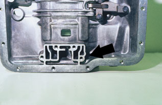 valve body drill location for trans brake installation