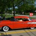 1957 chevy bel air rochester fuelie entering car show thumbnail