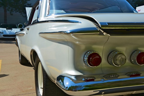 rear view of a vintage dodge dart taillights