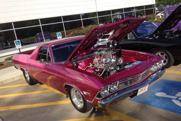 pro street chevy el camino with supercharged v8