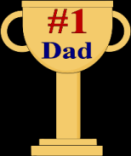 number 1 dad trophy