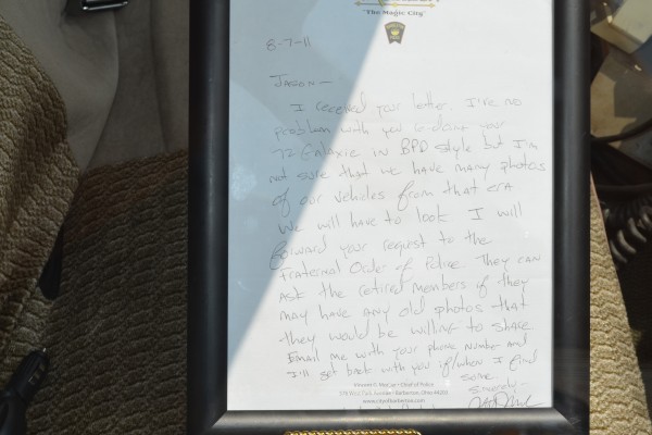 Letter from Barberton police chief