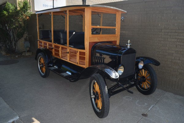 vintage ford model t woody station wagon truck