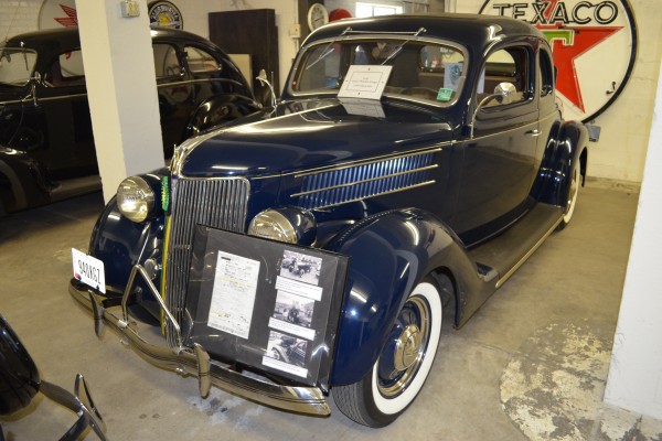 antique car in vintage indoor car collection