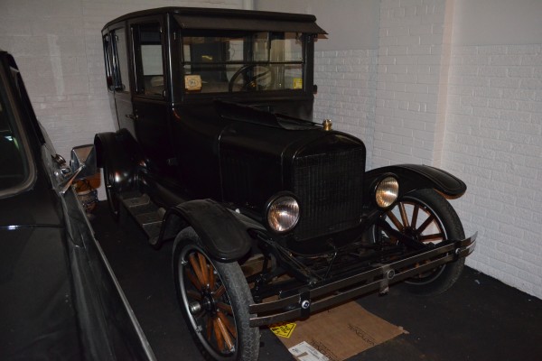 antique car stored in indoor collection