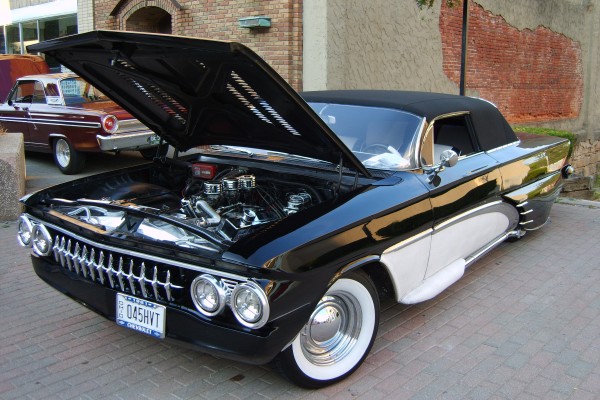 vintage chevy custom convertible coupe