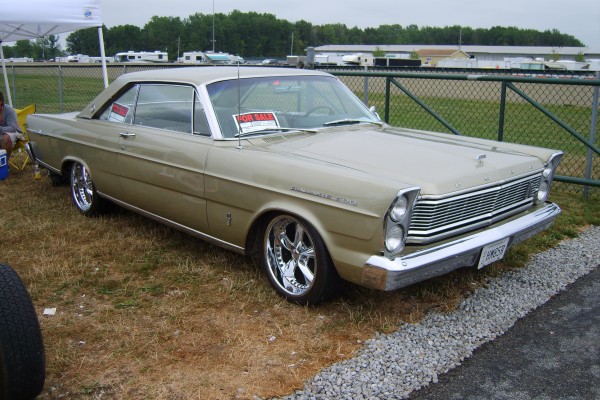 gold 1965 ford galaxie 500 hardtop coupe