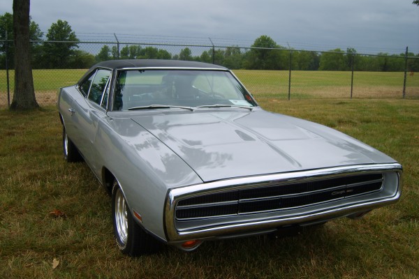 silver 1970 dodge charger