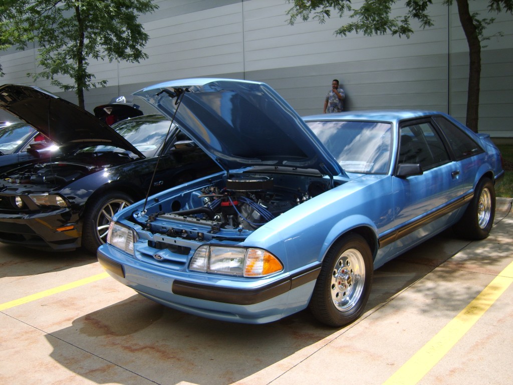 Blue Ford Mustang Fox body