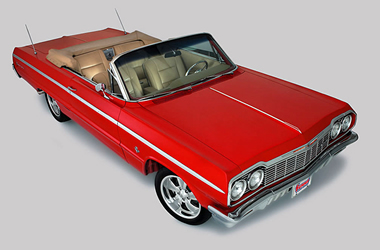 custom chevy impala convertible show car