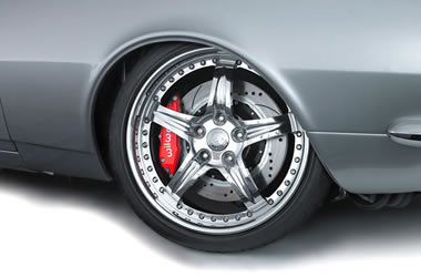 aftermarket wheel on a custom 1967 chevy camaro rs