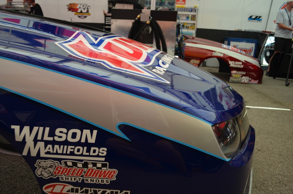 close up of nose of nhra pro stock camaro, 2012